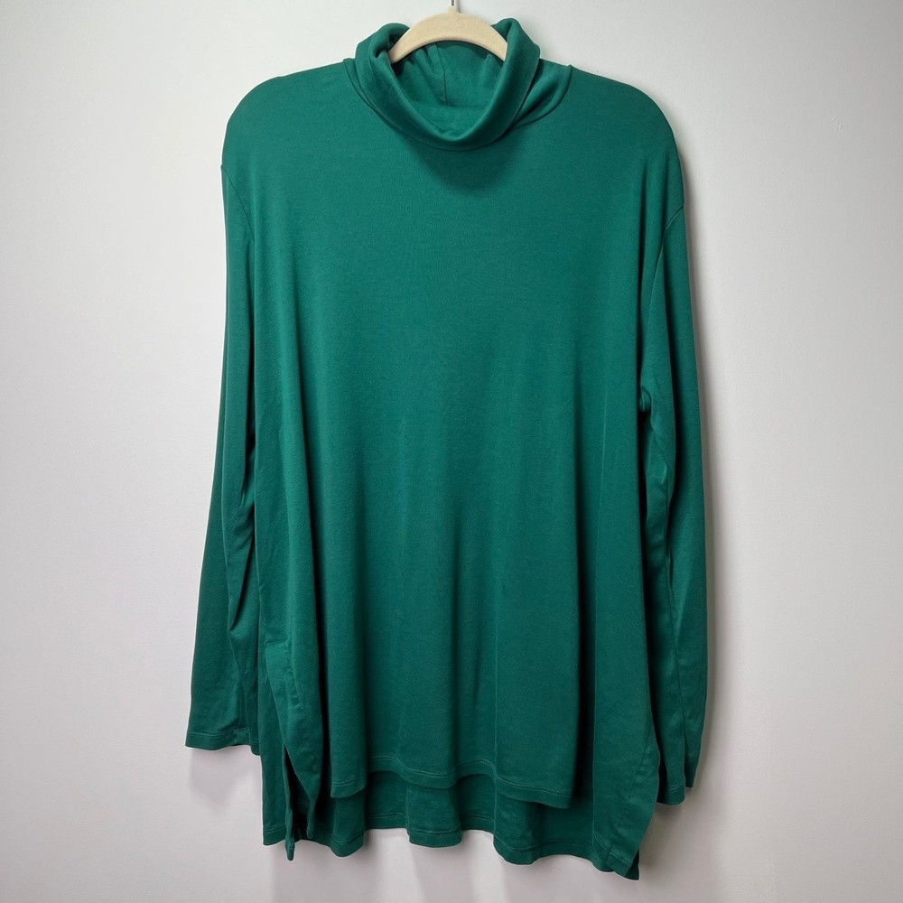 J Jill perfect Pima side vent turtleneck tunic size XL
